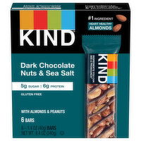 Kind Dark Chocolate Nuts & Sea Salt Bars, 6 Each