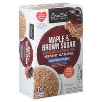 Essential Everyday Instant Oatmeal, Maple & Brown Sugar, 10 Each