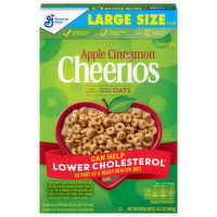 Cheerios Cereal, Apple Cinnamon, Large Size, 14.2 Ounce