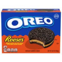 OREO REESE'S Peanut Buttery Creme Chocolate Sandwich Cookies, Limited Edition, 10.81 Ounce