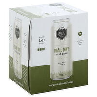 Seattle Cider Co Hard Cider, Basil Mint, 4 Each