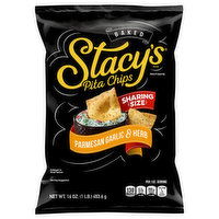 Stacy's Pita Chips, Parmesan Garlic & Herb, Baked, Sharing Size, 16 Ounce