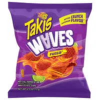 Takis Waves Wavy Potato Chips, Fuego, Extreme, 2.5 Ounce