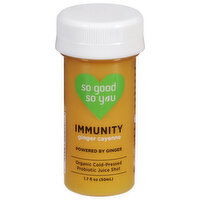 So Good So You Probiotic Juice Shot, Ginger Cayenne, Immunity, 1.7 Fluid ounce