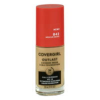 CoverGirl Outlast Foundation, 3-in-1, Extreme Wear, Medium Beige 842, 30 Millilitre