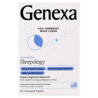 Genexa Sleepology, Homeopathic, Vanilla & Lavender, Chewable Tablets, 60 Each