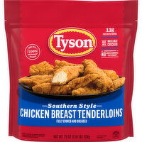 Tyson Fully Cooked Southern Style Chicken Breast Tenderloins (Frozen), 25 Ounce