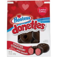 Hostess Donettes, Frosted Strawberry Mini Donuts, 9.5 Ounce