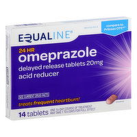 Equaline Omeprazole, 20 mg, Tablets, 14 Each