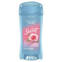 Secret Secret Fresh Clear Gel Antiperspirant and Deodorant, Delicate Rose Scent, 2.6 oz, 2.6 Ounce