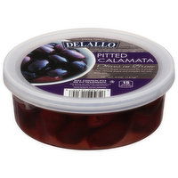 Delallo Olives in Brine, Pitted Calamata, 5 Ounce