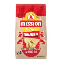 Mission Tortilla Triangles, Sea Salt, 11 Ounce