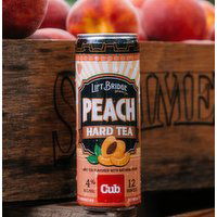 Lift Bridge Peach Hard Tea, 6 Pack Cans, 72 Fluid ounce