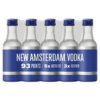 New Amsterdam Vodka 50ml 10pk Carrier, 50 Millilitre