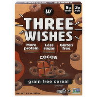 Three Wishes Cereal, Grain Free, Cocoa, 8.6 Ounce