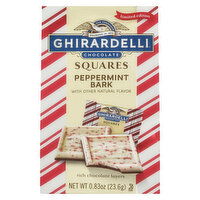 Ghirardelli Chocolate, Peppermint Bark, Squares, 0.83 Ounce