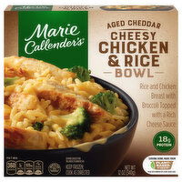 Marie Callender's Aged Cheddar Cheesy Chicken and Rice Bowl, Frozen Meal, 12 Ounce