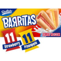 Marinela Barritas Assorted Strawberry and Pineapple Filled Cookies, Club Pack, 22 packs, 42.68 oz, 22 Each
