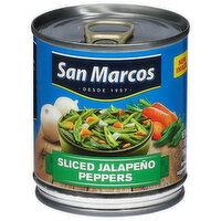 San Marcos Jalapeno Peppers, Sliced, 7 Ounce