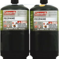 Coleman Camping Gas, Propane, 2 Each