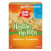 Jolly Time Healthy Pop 100's Microwave Popcorn, Butter & Salt, 10 Each