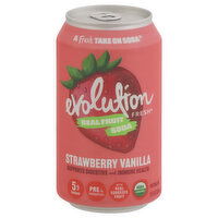 Evolution Fresh Soda, Strawberry Vanilla, Functional, 12 Fluid ounce