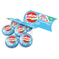 Babybel Semisoft Cheese, Light, Mini, 6 Each