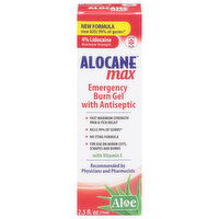 Alocane Max Emergency Burn Gel, Maximum Strength, 2.5 Fluid ounce