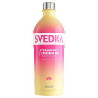 Svedka Vodka, Strawberry Lemonade Flavored, 1.75 Litre