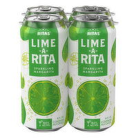 Ritas Margarita, Lime-A-Rita, Sparkling, 4 Each