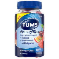 Tums Gummy Bites, Assorted Fruit, 50 Each