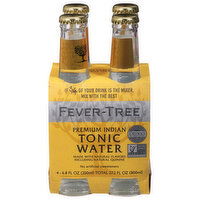 Fever-Tree Tonic Water, Indian, Premium, 4 Each