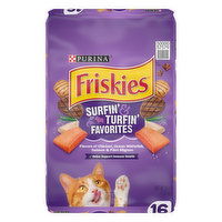 Friskies Cat Food, Surfin' & Turfin' Favorites, 16 Pound