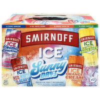 Smirnoff Ice Sunny Days Assorted Malt Beverage, 12 Each