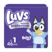 Luvs Platinum Protection Baby Diapers, Size 1, 46 Each