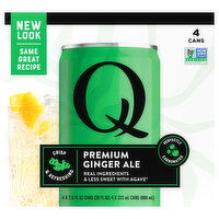 Q Mixers Premium Ginger Ale, 4 Each