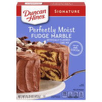 Duncan Hines Signature Cake Mix, Fudge Marble, Perfectly Moist, 15.25 Ounce