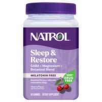 Natrol Gummies Melatonin Free Cherry Flavor Sleep & Restore, 60 Each
