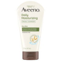 Aveeno Facial Cleanser, Daily Moisturizing, Dry Skin, Fragrance Free, 5 Fluid ounce