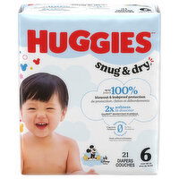 Huggies Snug & Dry Diapers, Disney Baby, 6 (Over 35 LB), 21 Each