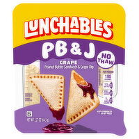Lunchables Grape Peanut Butter Sandwich & Grape Dip, 2.27 Ounce