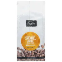 Essential Everyday Coffee, Ground, Light, Caramel Swirl, 12 Ounce