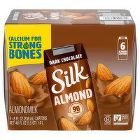 Silk Almond, Dark Chocolate, 6 Each