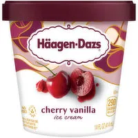 Haagen-Dazs Ice Cream, Cherry Vanilla, 14 Fluid ounce