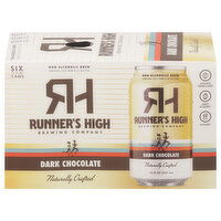 Runner's High Brewing Company Brew, Non-Alcoholic, Dark Chocolate, 6 Each