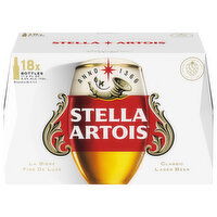 Stella Artois Beer, Classic, Lager, 18 Each