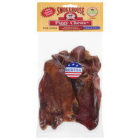 Smokehouse Piggy Chews Chews, for Dogs, 100% Natural, Pork Ear, 6 Each