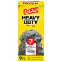 Glad Forceflex Drawstring Bags, Large Trash, Multipurpose, 13 Gallon, 25 Each