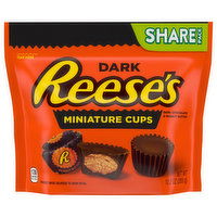 Reese's Miniature Cups, Dark, Dark Chocolate & Peanut Butter, Share Pack, 10.2 Ounce