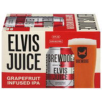 BrewDog Beer, Grapefruit Infused IPA, Elvis Juice, 6 Each